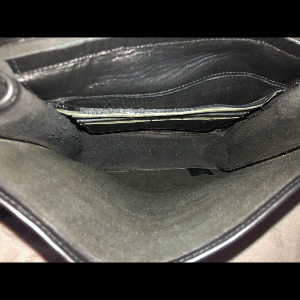 NEW black leather backpack - Picture 7 of 8